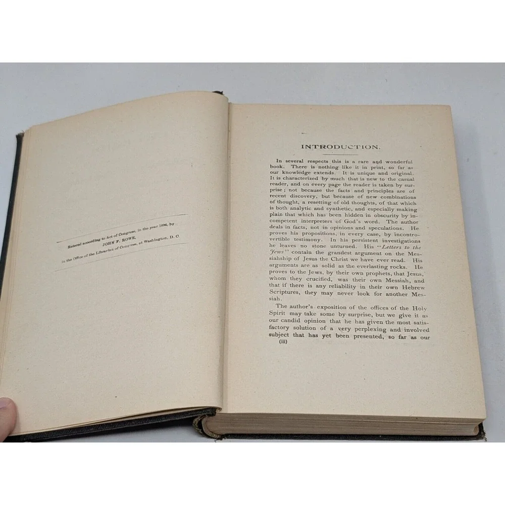 Letters To The Children‎ Of Abraham Jews By William Ruble 1896 Antique Book VTG